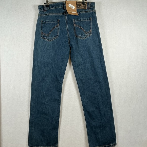 Ring of Fire Boys Relaxed Med Wash Distressed Blaze Jeans Size 20 NWT - Picture 7 of 15